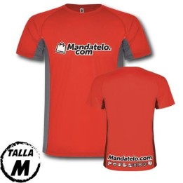 CAMISETA TÉCNICA COMBINADA 2 TEJIDOS MANDATELO.COM TALLA M