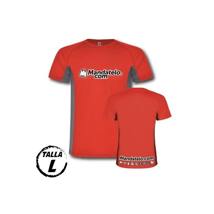 CAMISETA TÉCNICA COMBINADA 2 TEJIDOS MANDATELO.COM TALLA L