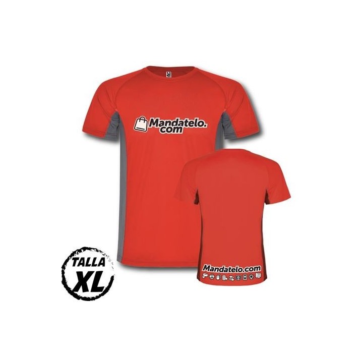 CAMISETA TÉCNICA COMBINADA 2 TEJIDOS MANDATELO.COM TALLA XL
