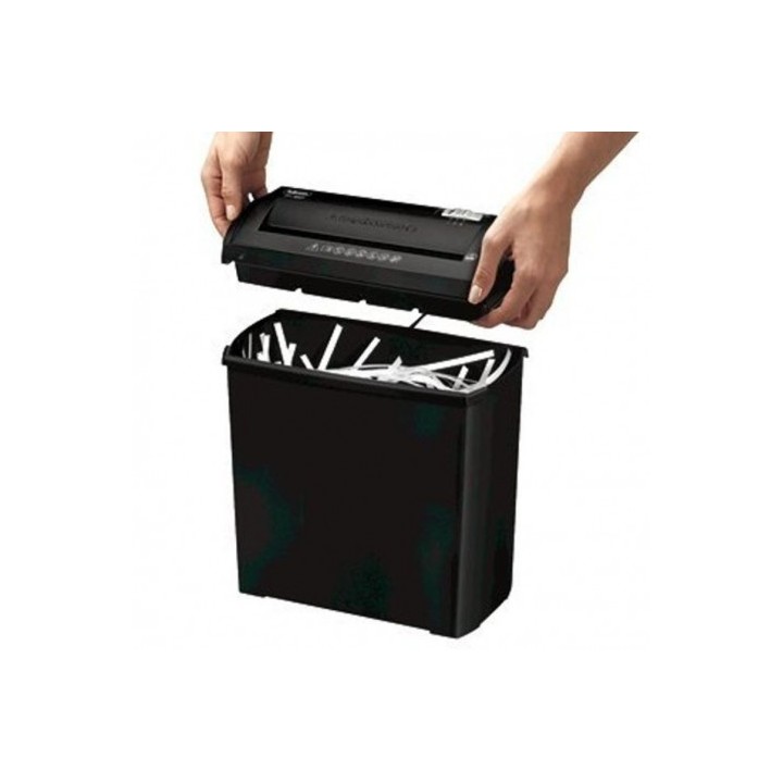 DESTRUCTORA P25S | CORTE EN TIRAS HASTA 5 HOJAS | 11 LITROS FELLOWES