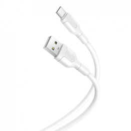CABLE NB212 SILICONA USB - TIPO C | 2.1A | 1 MTR | BLANCO XO