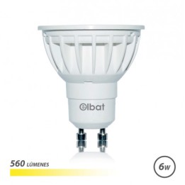 BOMBILLA LED GU10 | 6W | 560LM | LUZ CALIDA | ELBAT
