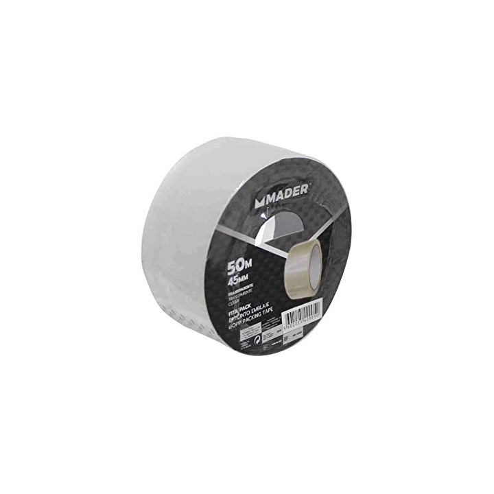 CINTA DE EMBALAJE TRANSPARENTE 50M X 45MM MADER