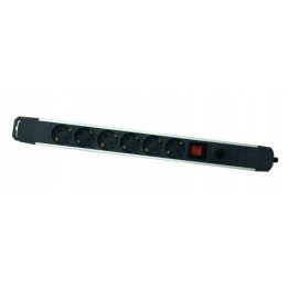 BASE MULTIPLE 6 TOMAS SOBRETENSION ALUMINIO ELBAT