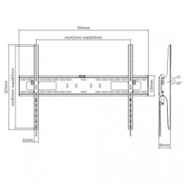 SOPORTE DE PARED TV LED LCD 60"-100" CROMAD