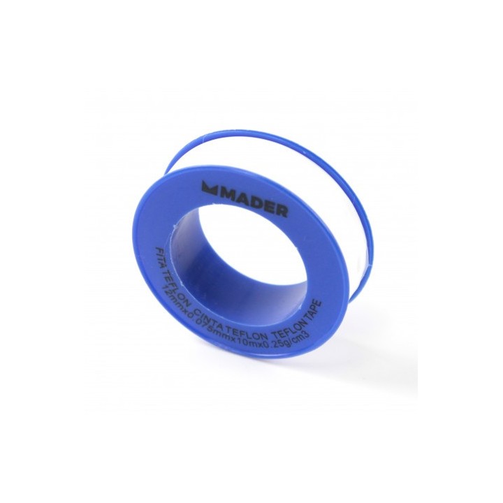 CINTA TEFLON 10 ROLLOS 12MMX10M. MADER