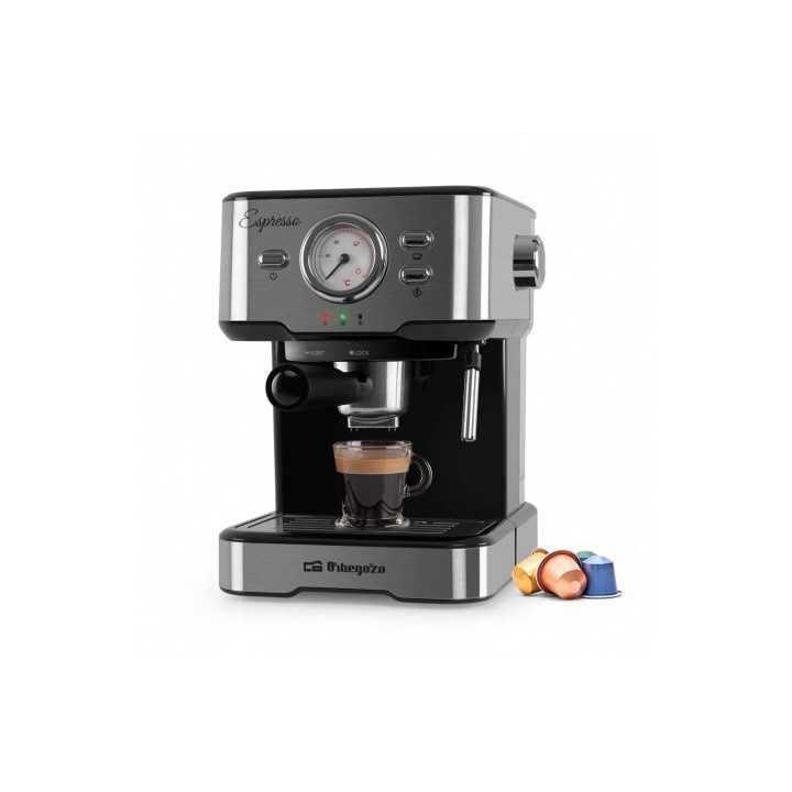 CAFETERA ELECTRICA 20BAR | 1100W | MOLIDO Y CAPSULAS | EX5500 ORBEGOZO