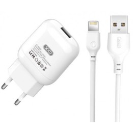 PACK CARGADOR CORRIENTE L37 2.1A + CABLE LIGHTNING XO