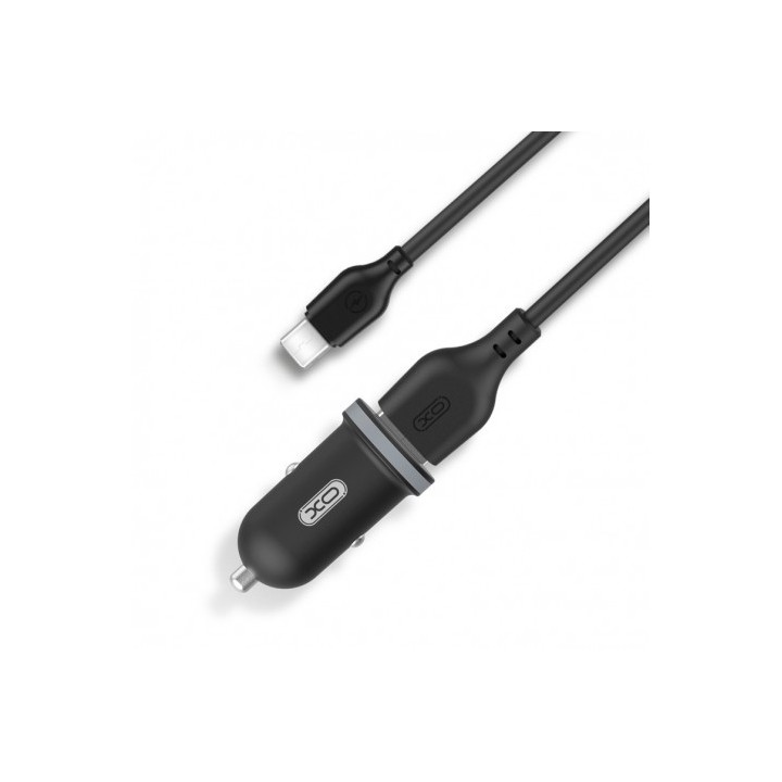 PACK CARGADOR MECHERO TZ08 2.1A + CABLE TIPO MICRO USB NEGRO XO