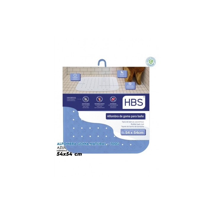 ALFOMBRA GOMA NATURAL - 700G AZUL HBS