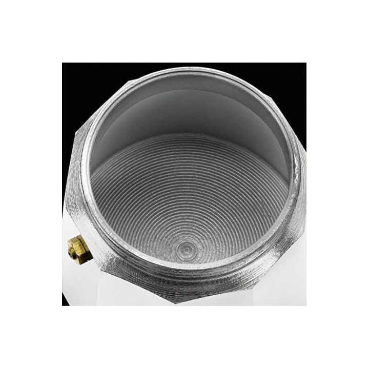 CAFETERA VITRO EXPRES 1 TAZA ALUMINIO ANTIADHERENTE CALDERIN SIN CANTOS