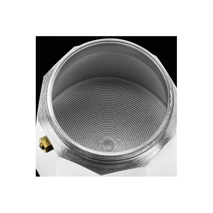 CAFETERA VITRO EXPRES 3 TAZAS ALUMINIO ANTIADHERENTE CALDERIN SIN CANTOS