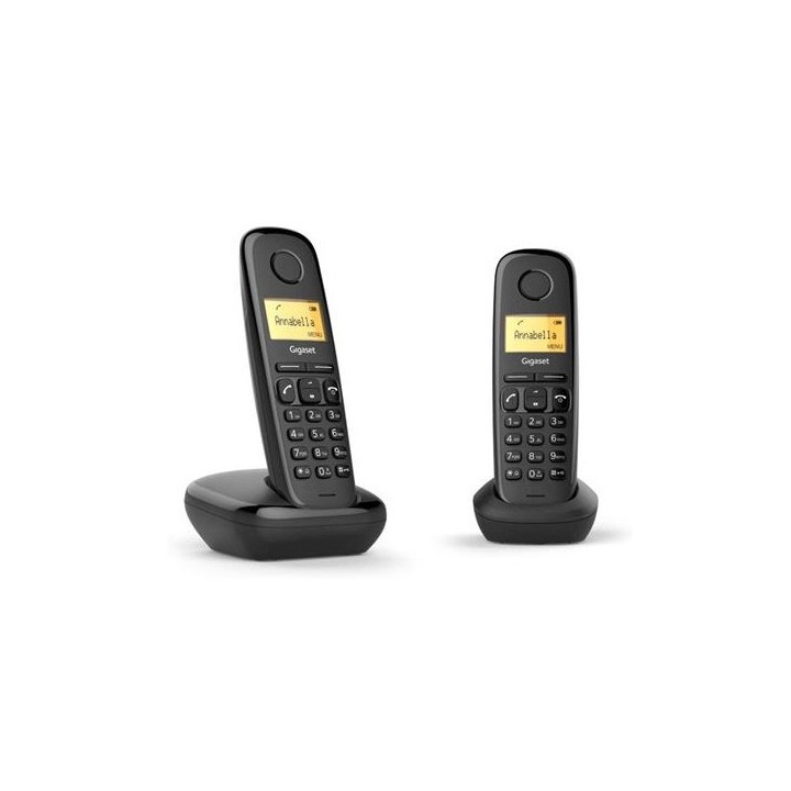 TELEFONO FIJO INALAMBRICO A270 DUO NEGRO GIGASET