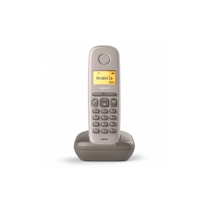 TELÉFONO DECT GIGASET A170 MARRON | LCD 1.5" | FUNCION ALARMA