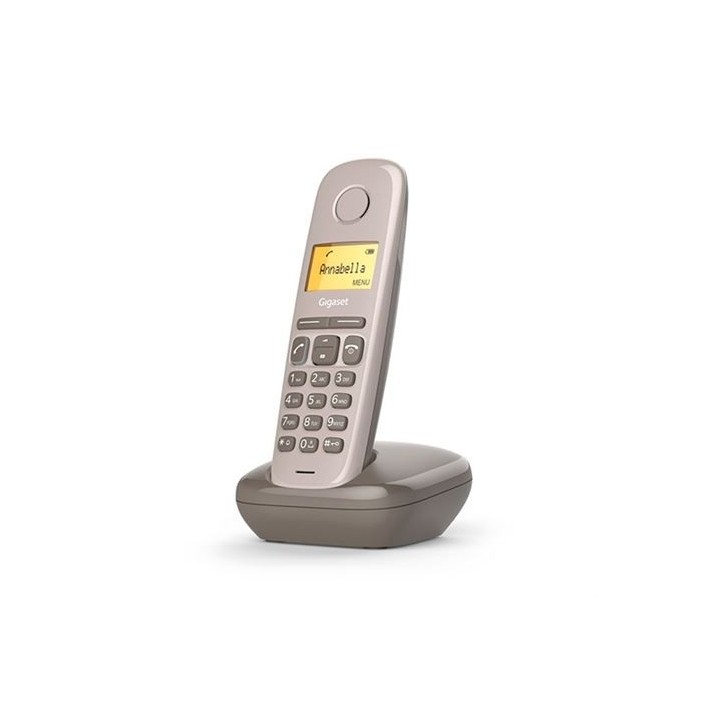 TELÉFONO DECT GIGASET A170 MARRON | LCD 1.5" | FUNCION ALARMA