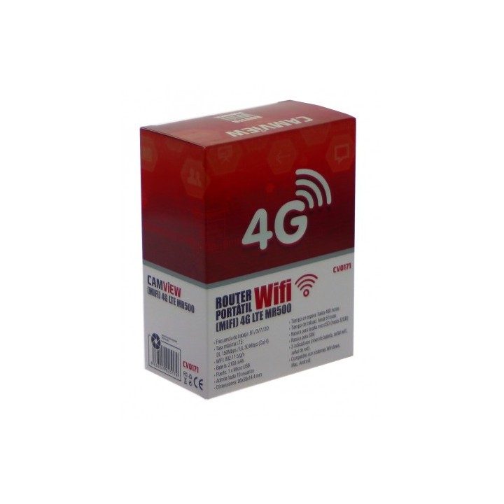 ROUTER (MIFI) WIFI PORTATIL 4G LTE MR500 CAMVIEW