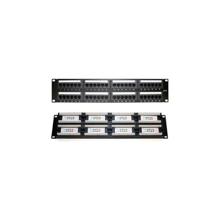 PANEL PARCHEO 48P 19" 2U UTP CAT 6 CROMAD