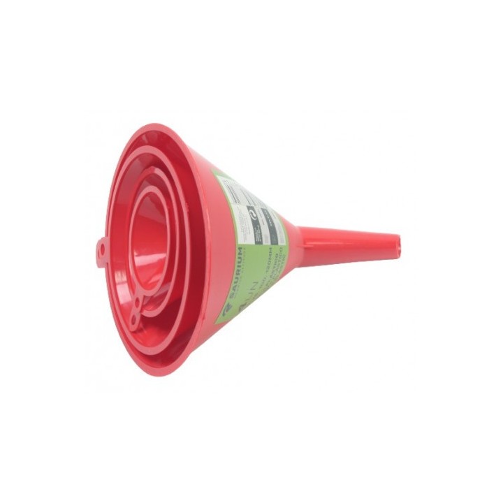JUEGO 4 PCS EMBUDOS PLASTICO SAURIUM