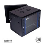 RACK 19" DOBLE CUERPO 12U 600X550 SERIE BLUE CROMAD