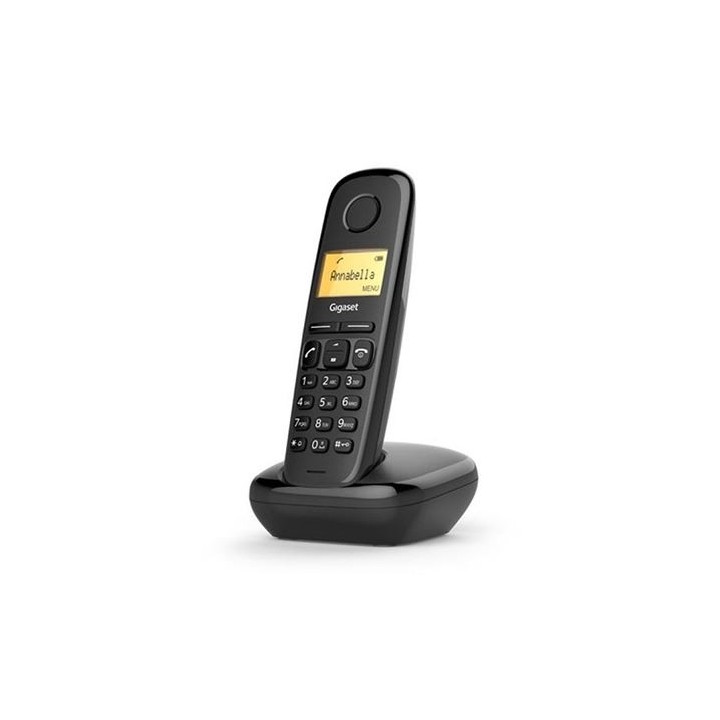 TELÉFONO DECT GIGASET A170 NEGRO | LCD 1.5" | FUNCION ALARMA