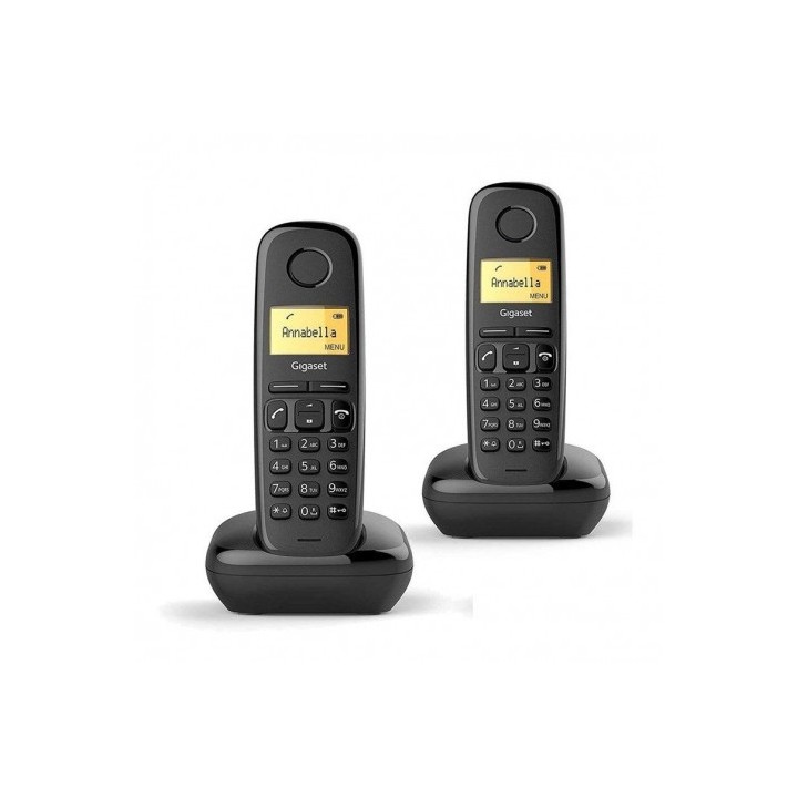 TELÉFONO DECT GIGASET A170 DÚO NEGRO (BASE+SUP)