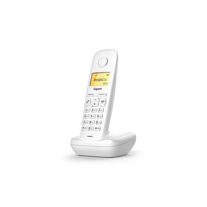TELÉFONO DECT GIGASET A170 BLANCO | LCD 1.5" | FUNCION ALARMA