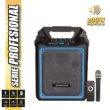 ALTAVOZ AUTOAMPLIFICADO PRO200 6.5" 200W CON BATERIA + MICRO SERIE PRO COOL