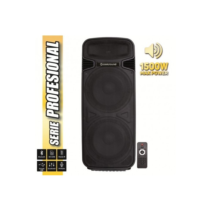 ALTAVOZ AUTOAMPLIFICADO PRO500 2X15" 1500W SERIE PRO COOLSOUND