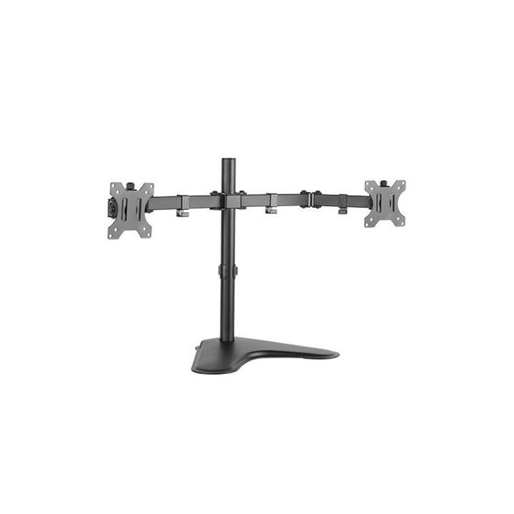 SOPORTE DE MESA CON BASE PARA 2 MONITORES 13"-32" CROMAD