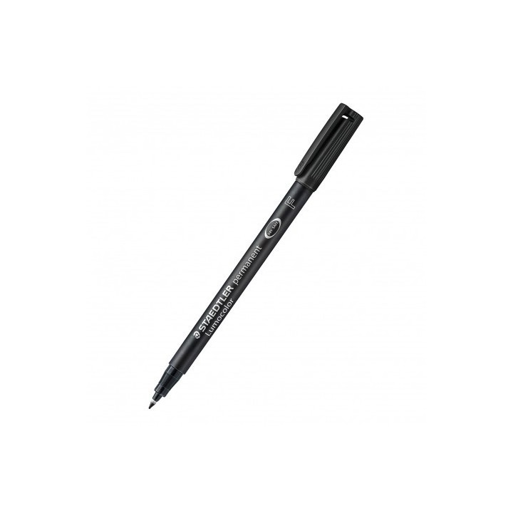 ROTULADOR PERMANENTE PUNTA F 0.6MM - LUMOCOLOR SUPERFINO - 318 - NEGRO