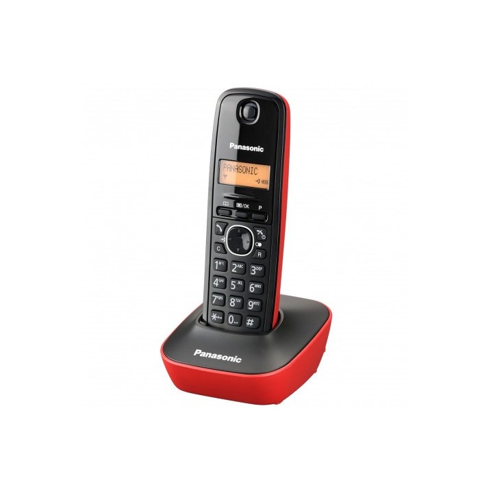 TELÉFONO INALÁMBRICO DECT PANASONIC KX-TG1611 ROJO
