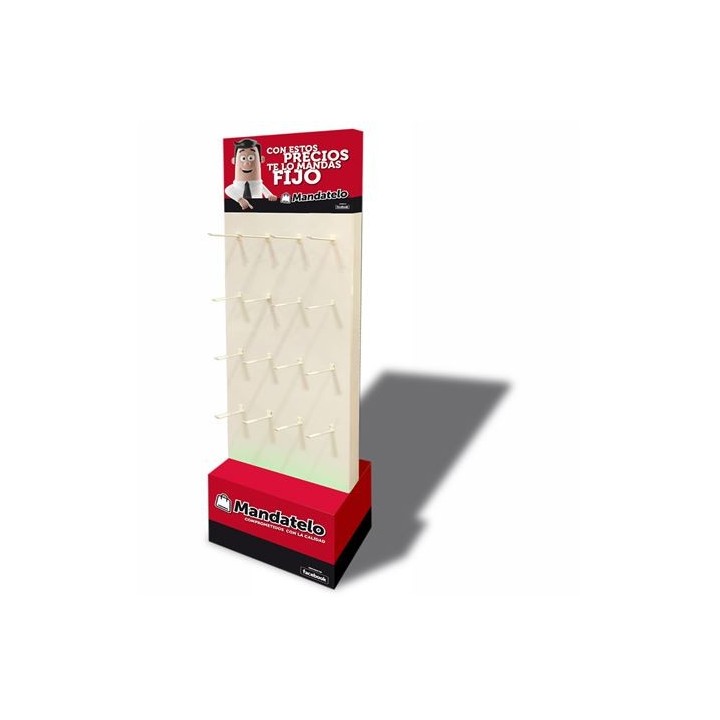 EXPOSITOR MANDATELO 2 CARAS 50X30X160