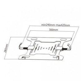 SOPORTE VESA PARA PORTATIL HASTA 15.6" CROMAD