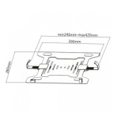 SOPORTE VESA PARA PORTATIL HASTA 15.6" CROMAD