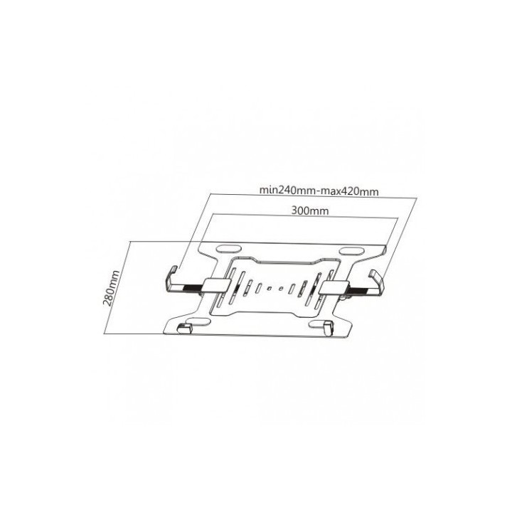 SOPORTE VESA PARA PORTATIL HASTA 15.6" CROMAD