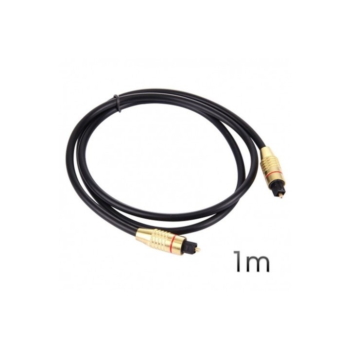 CABLE FIBRA OPTICA AUDIO 1 METRO 5MM CROMAD