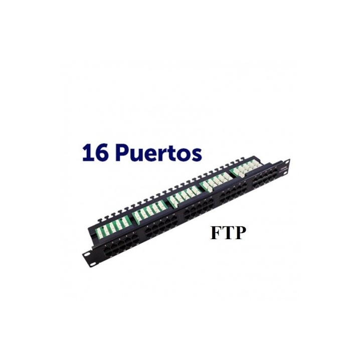PANEL PARCHEO 16P KRONE 19" FTP CAT 6 CROMAD