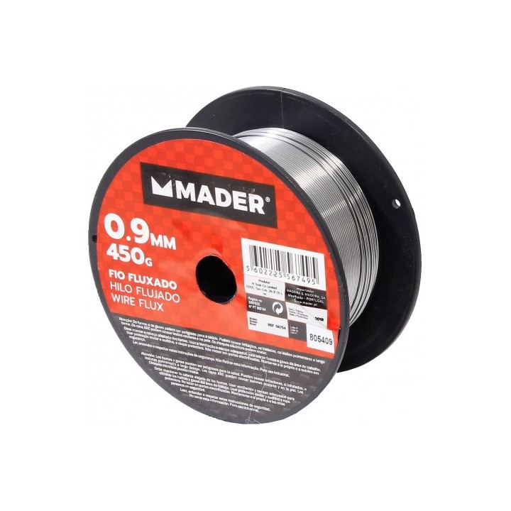 HILO SOLDAR FLUX 0.9MM 450 GR MADER