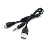 CABLE USB - JACK 3.5MM - MICRO USB 50CM CROMAD