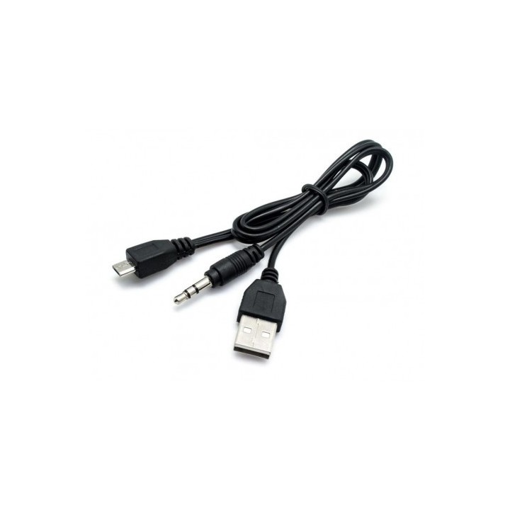 CABLE USB - JACK 3.5MM - MICRO USB 50CM CROMAD