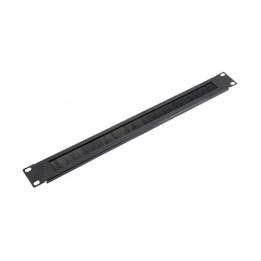 PANEL CEPILLO 1U PARA ARMARIOS 19" CROMAD