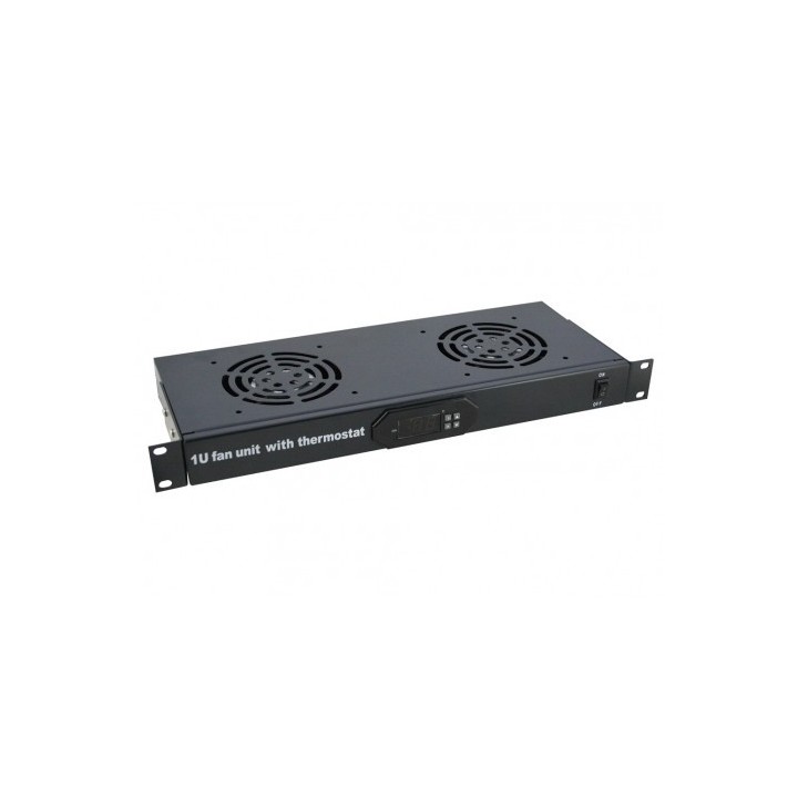 PANEL DE VENTILACIÓN FRONTAL CON TERMOSTATO 2 VENTILADORES CROMAD