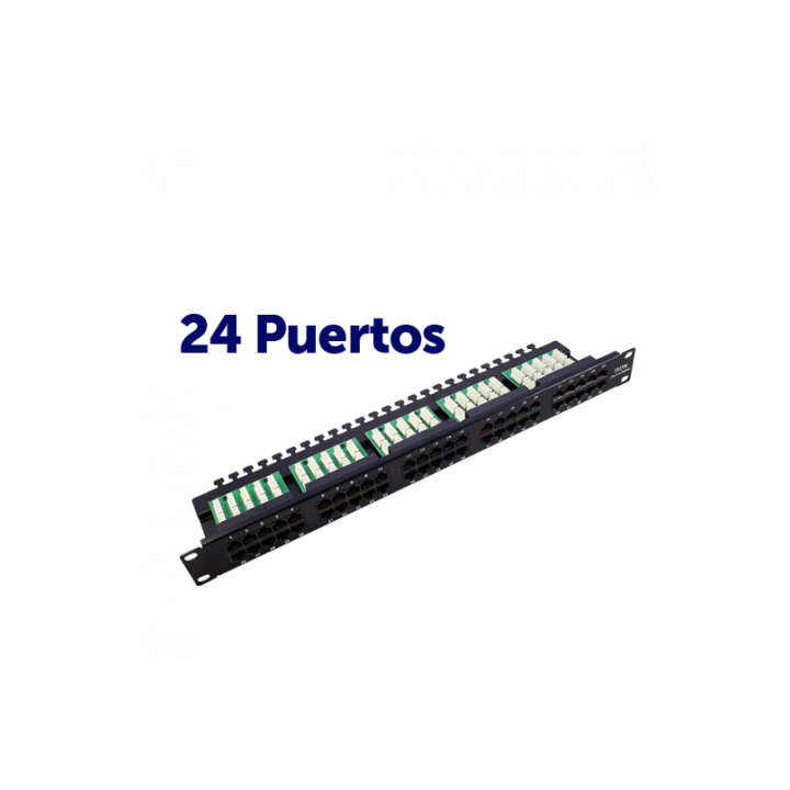 PANEL PARCHEO 24P KRONE 19" UTP CAT 6 CROMAD