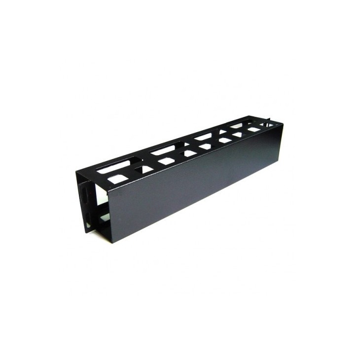 PANEL 1U GUIADO Y DISTRIBUCIÓN DE CABLEADO CON TAPA PARA RACKS 19" CROMAD