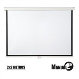 PANTALLA PROYECCION MANUAL 2 X 2MTR CROMAD