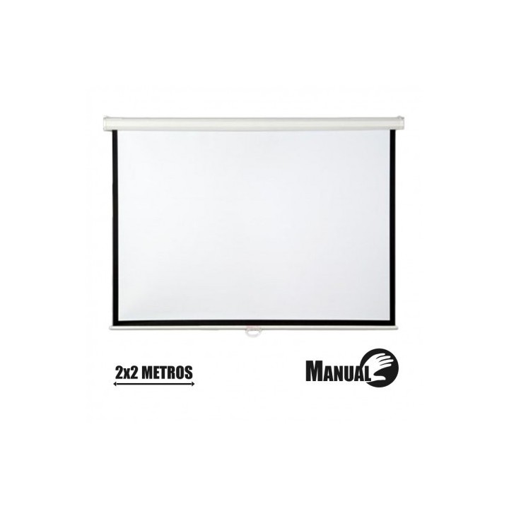PANTALLA PROYECCION MANUAL 2 X 2MTR CROMAD