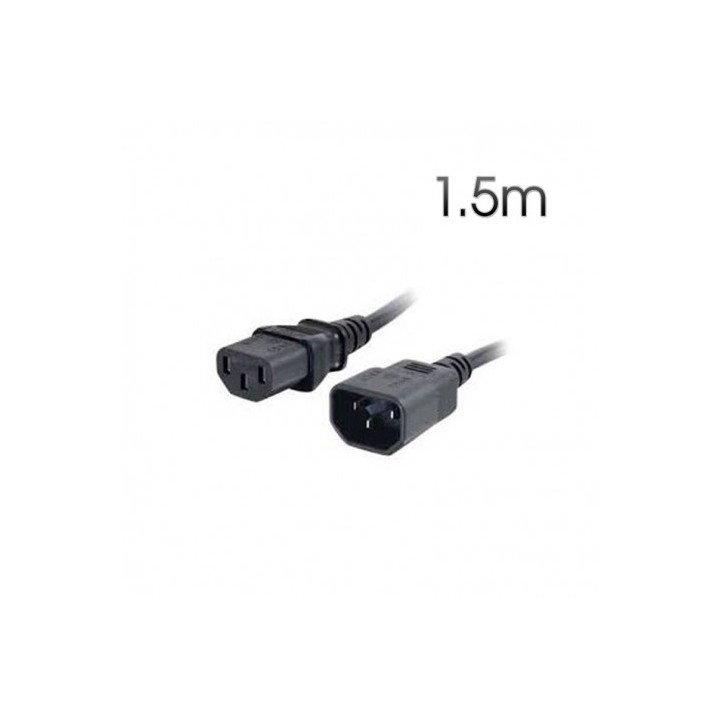 CABLE ALIMENTACION EXTENSION PC 1.5METROS CROMAD