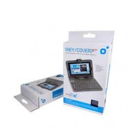 FUNDA KEYCOVER PARA TABLETS 7" CON TECLADO ROSA CROMAD