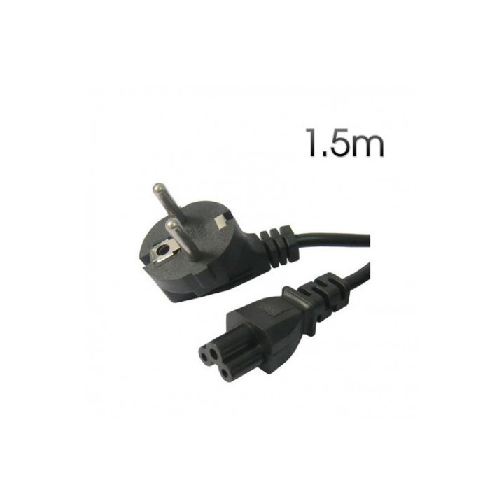 CABLE ALIMENTACION CORRIENTE TREBOL 1.5MTRS CROMAD