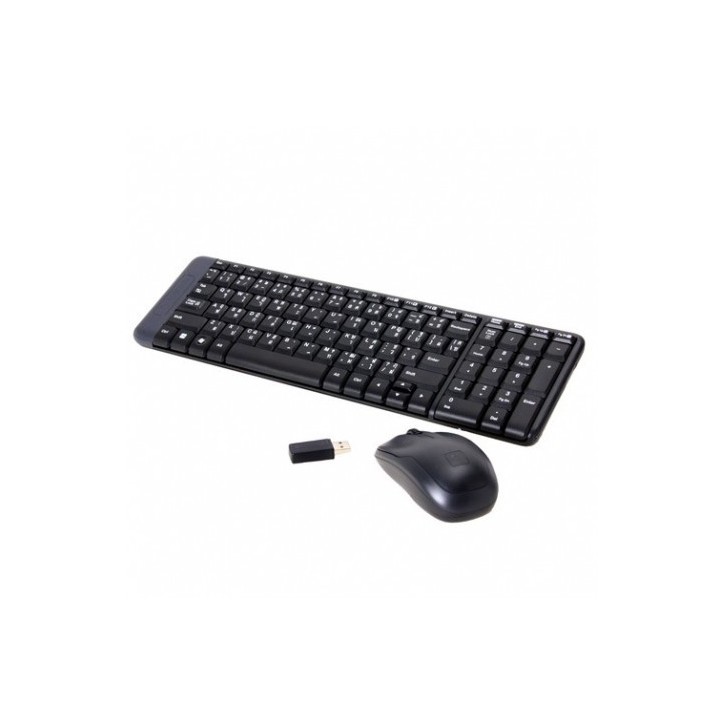 TECLADO+RATON LOGITECH MK220 WIRELESS NEGRO